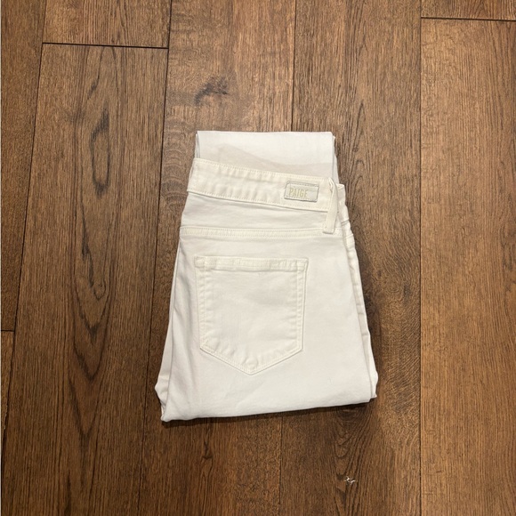 PAIGE Women’s White Raw Hem Skinny Jeans – Size 28 - Picture 4 of 6
